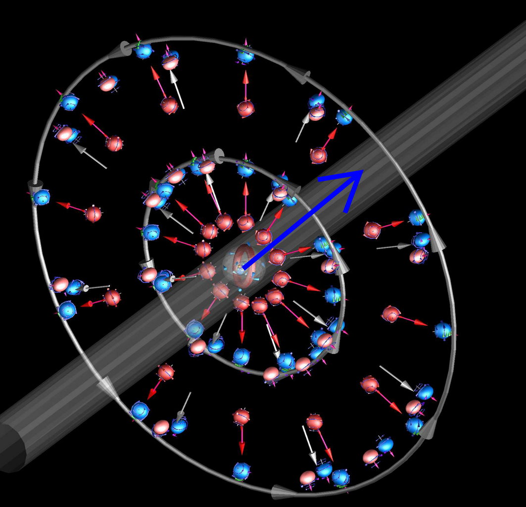 Bewegte Ladungen im Leiter - Perpsektive